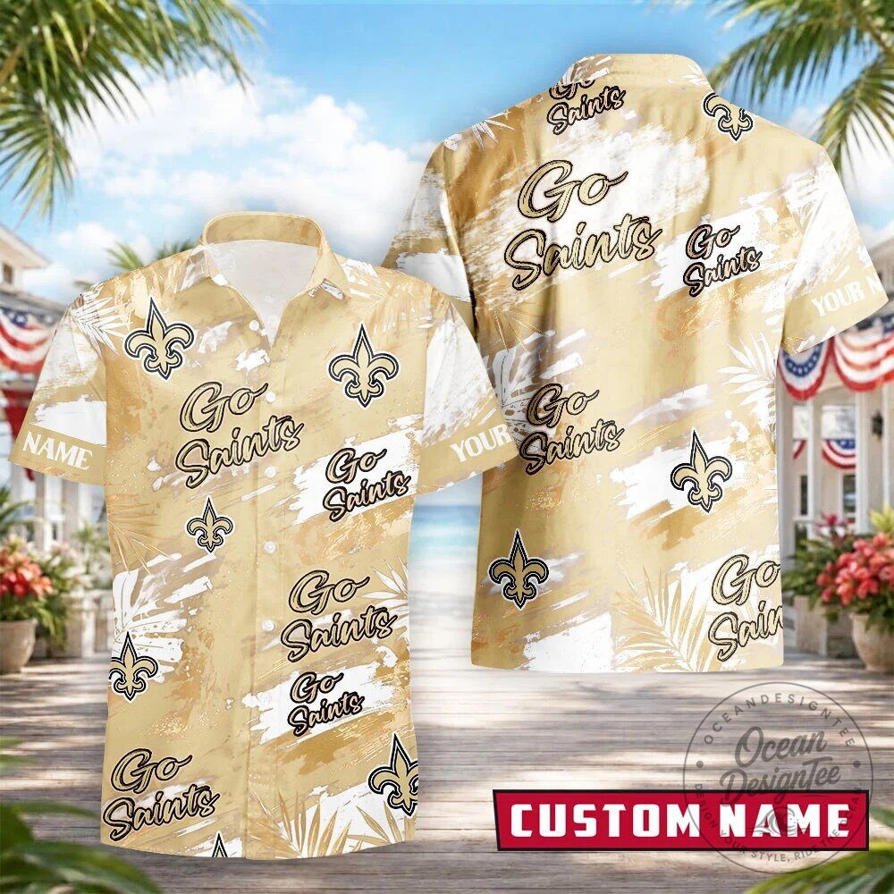 New Orleans Saints Football Team Personalized Hawaiian Shirt
