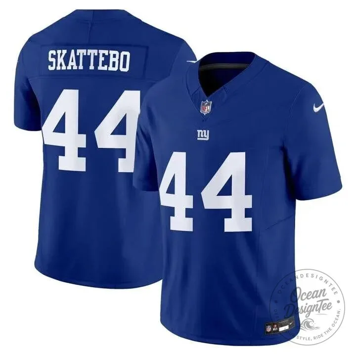 Black Football Jersey Number 44 for Cameron Skattebo, New York Giants 21 Black Football Jersey Number 44 for Cameron Skattebo, New York Giants