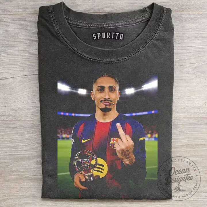 FC Barcelona Raphinha Funny Meme Graphic T-Shirt