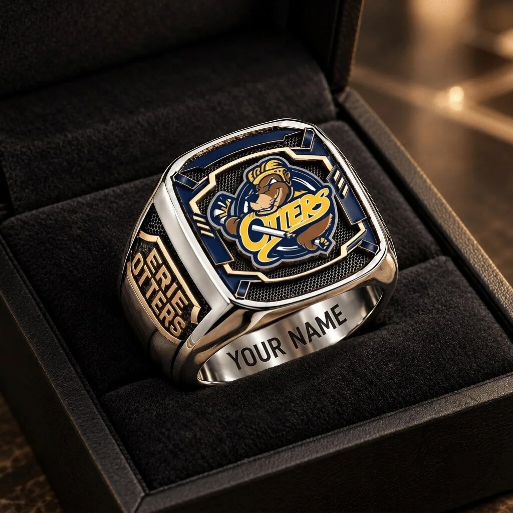 Erie Otters Ontario Hockey League Custom Fan Championship Ring