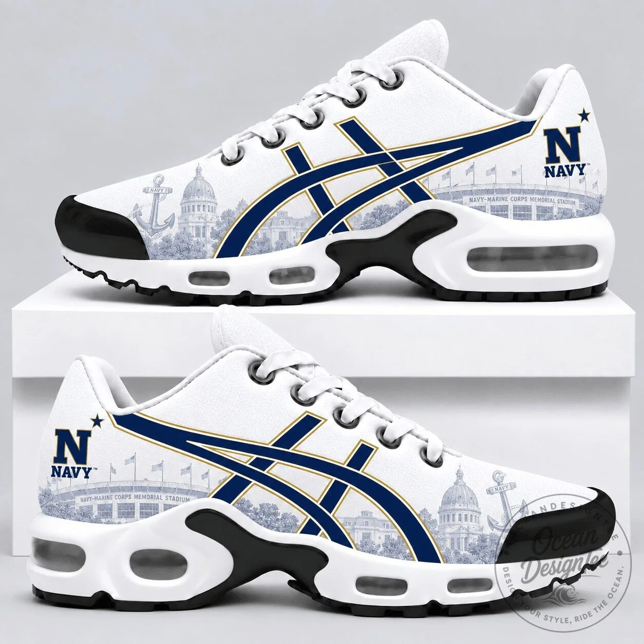 United States Naval Academy Midshipmen Air Max Running Shoes