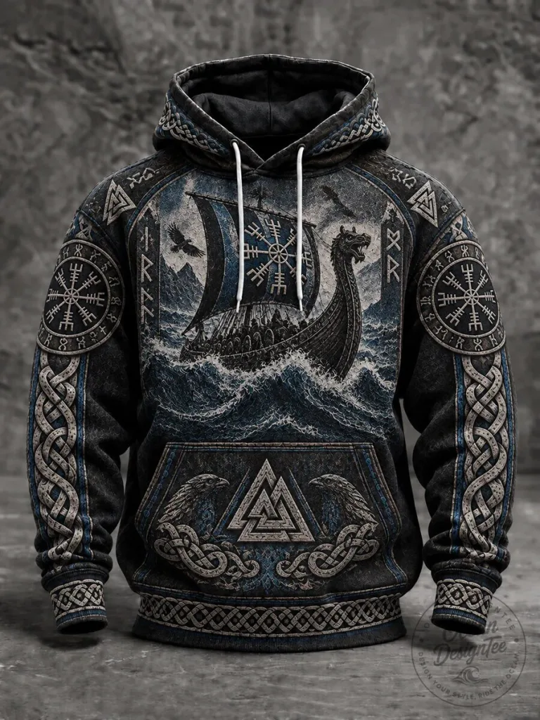 Viking Longship Drakkar Norse Mythology All Over Print Hoodie 26 Viking Longship Drakkar Norse Mythology All Over Print Hoodie