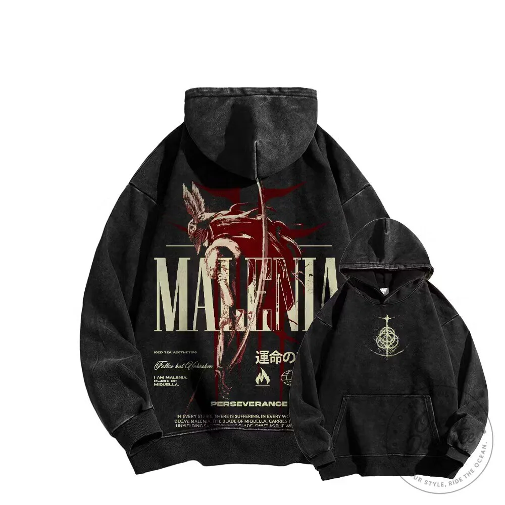 Elden Ring Malenia Blade of Miquella Perseverance Washed Hoodie