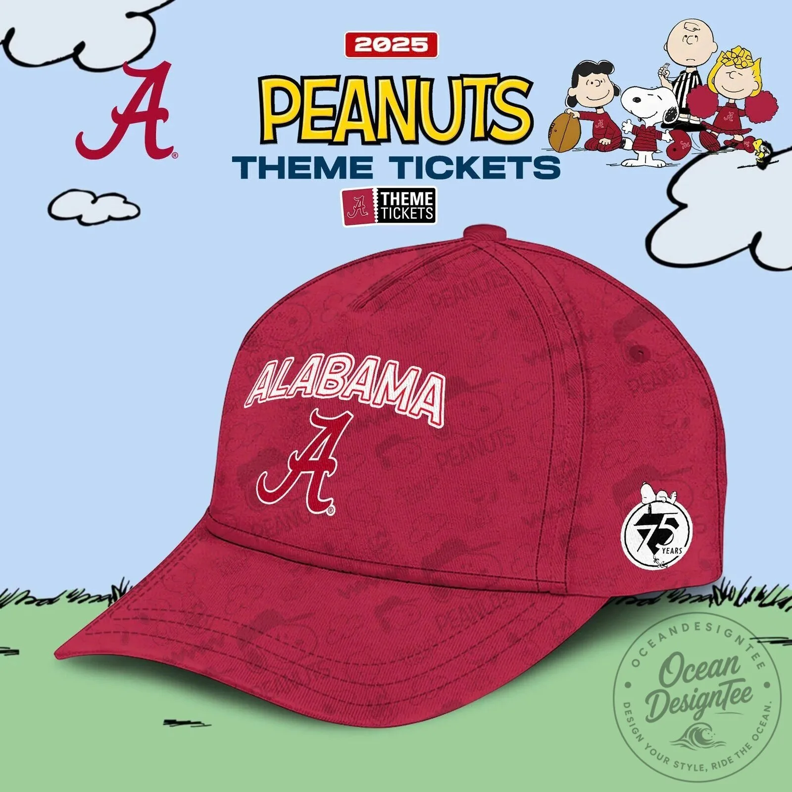 Alabama Hoodie Peanuts Charlie Brown Snoopy 75th Anniversary Crimson Tide 8 Alabama Hoodie Peanuts Charlie Brown Snoopy 75th Anniversary Crimson Tide