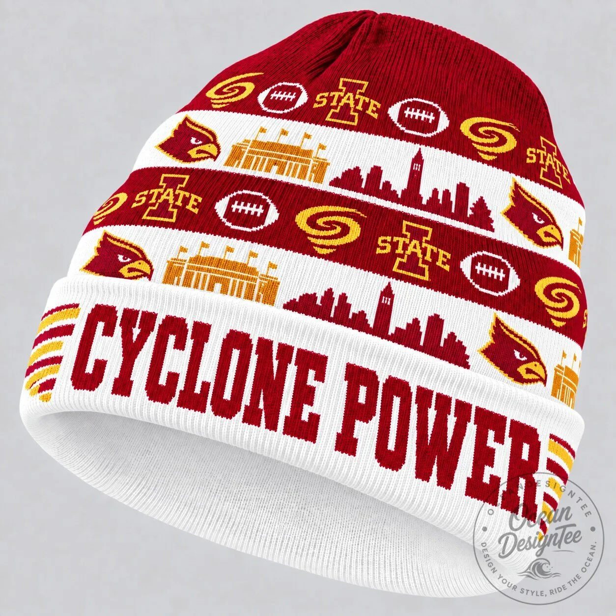 Iowa State Cyclones Football Fan Beanie Hat