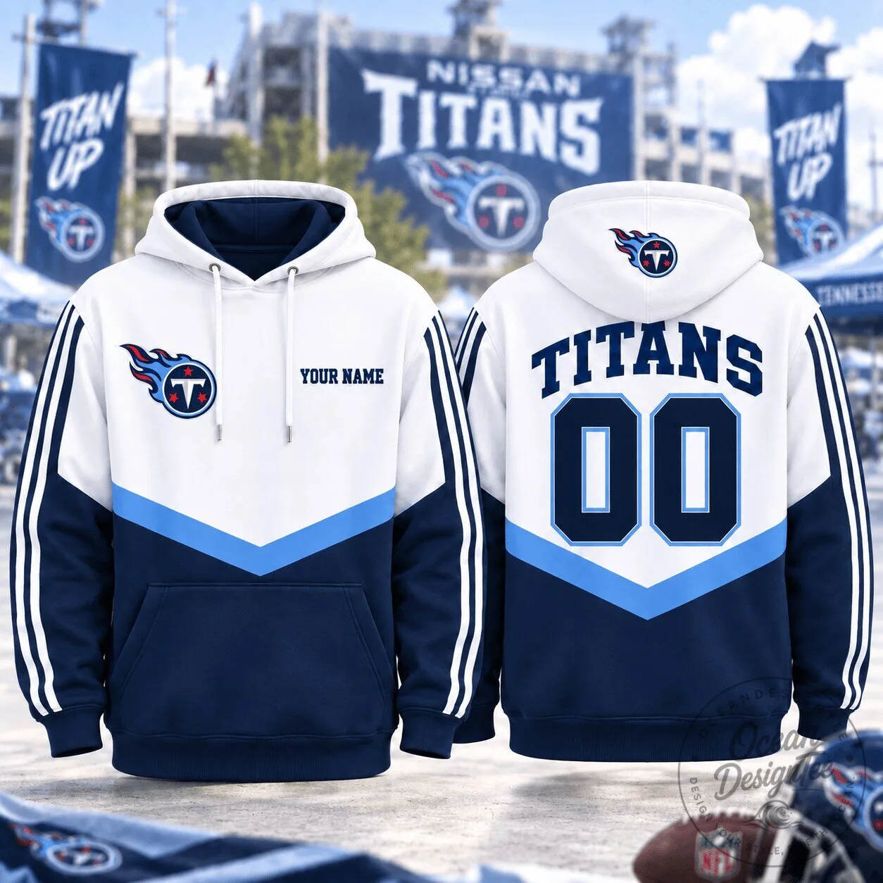 Tennessee Titans Personalized NFL Game Day Fan Hoodie