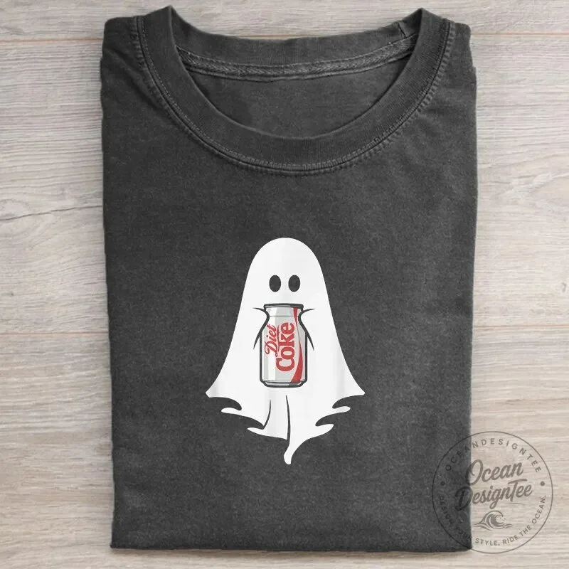 Diet Coke Ghost Halloween Spooky Drink Lover T-Shirt