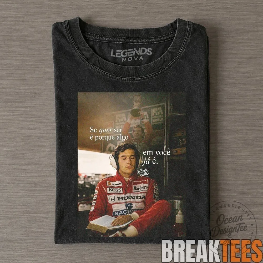 Ayrton Senna Formula One Racing Legend Smoking Vintage Style T-Shirt 9 Ayrton Senna Formula One Racing Legend Smoking Vintage Style T-Shirt