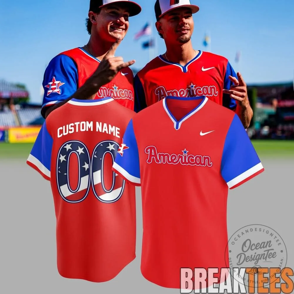 USA All Star Limited Edition American Baseball Jersey with Custom Name
