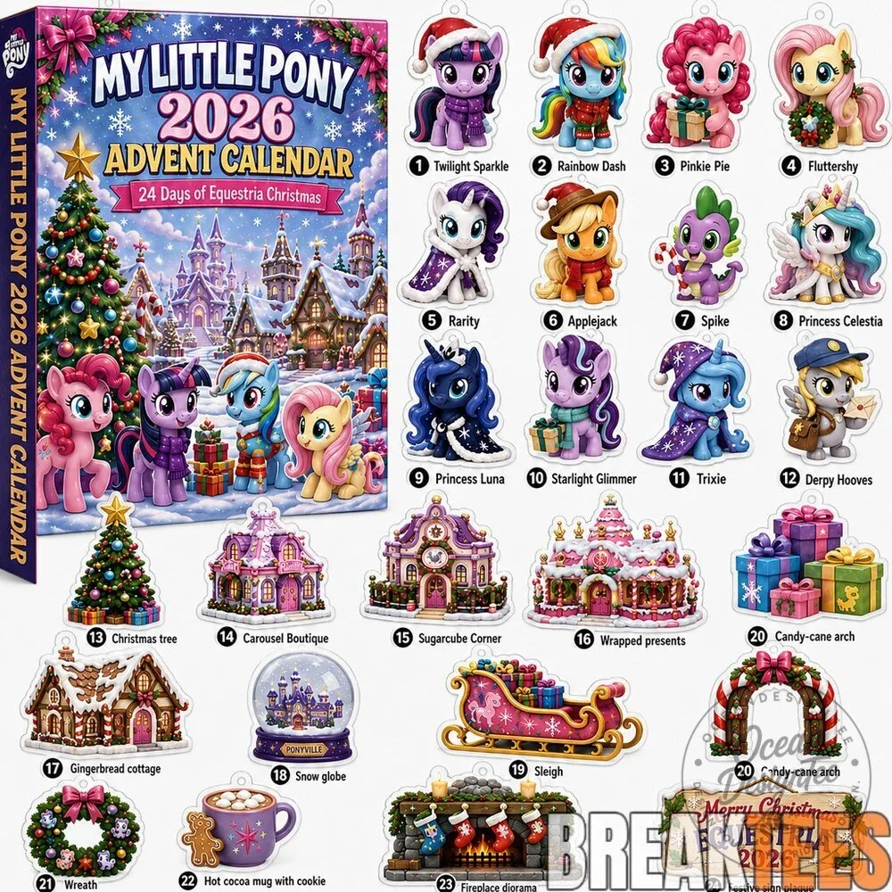 My Little Pony 2026 Christmas Advent Calendar with 24 Ornaments
