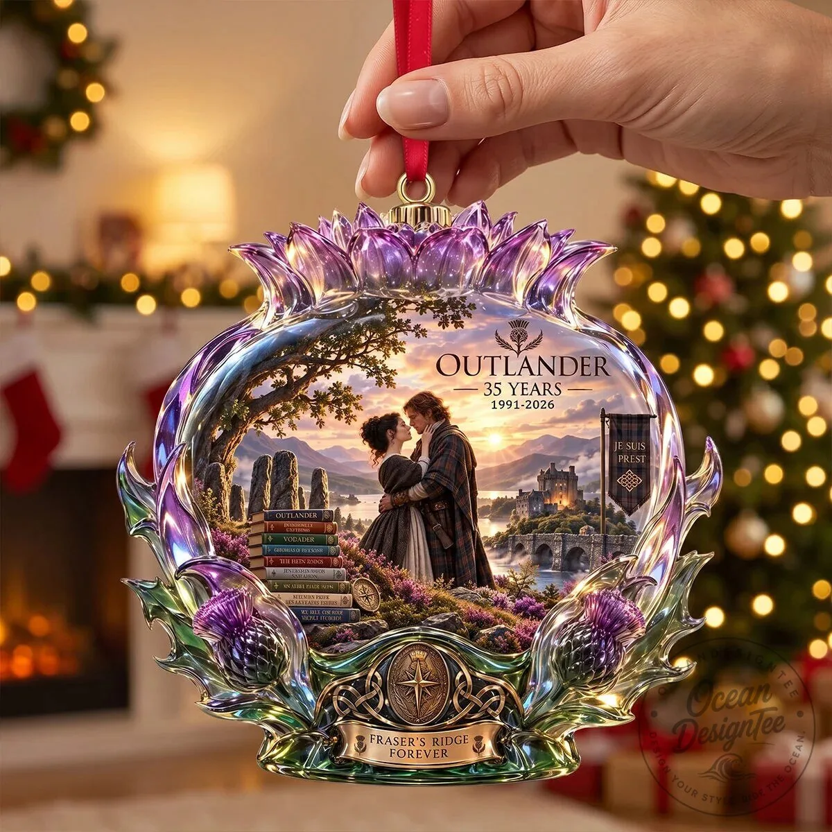 Outlander 35 Years Fraser's Ridge Forever Christmas Ornament 10 Outlander 35 Years Fraser