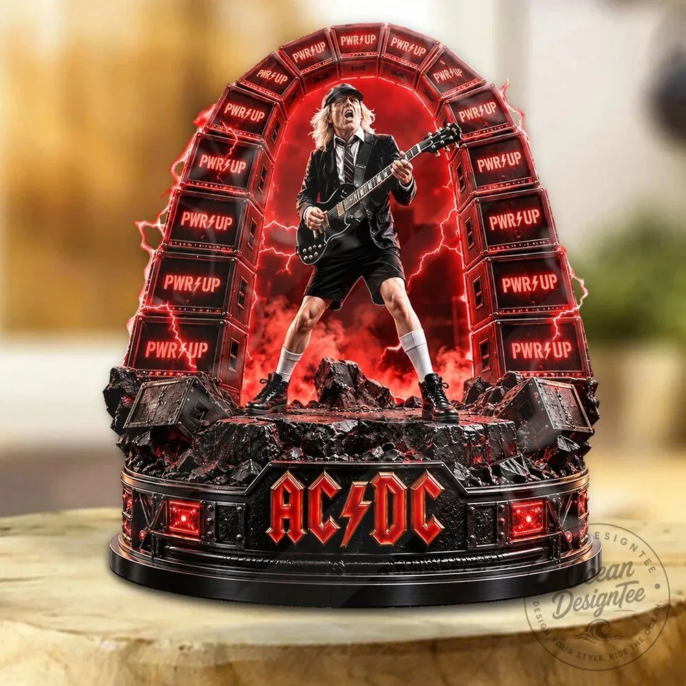 AC/DC PWR UP Tour Angus Young Guitarist Light Up Figurine