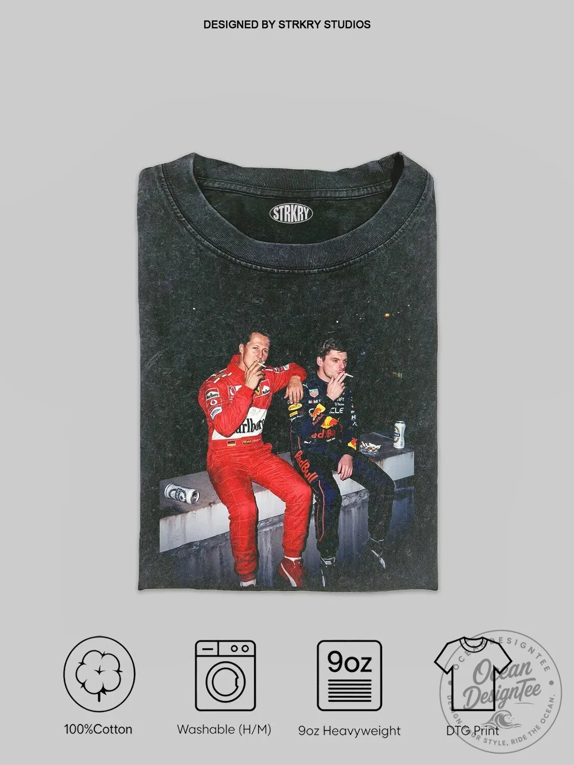Max Verstappen and Michael Schumacher F1 Racing T-Shirt
