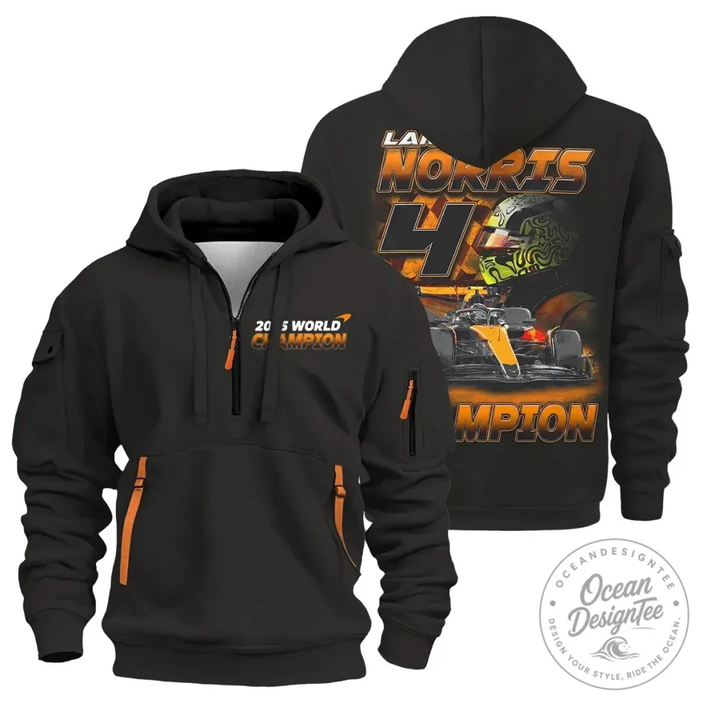 Lando Norris McLaren Formula 1 Racing Champion Hoodie Lando Norris McLaren Formula 1 Racing Champion Hoodie