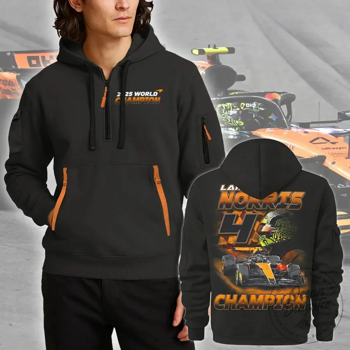 Lando Norris McLaren Formula 1 Racing Champion Hoodie 11 Lando Norris McLaren Formula 1 Racing Champion Hoodie