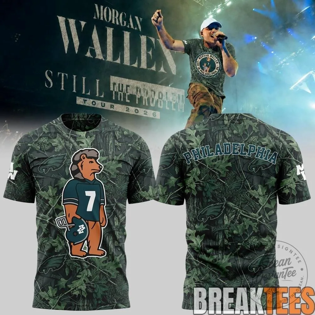 Philadelphia Camouflage T-Shirt for Morgan Wallen's Still The Problem Tour 2026