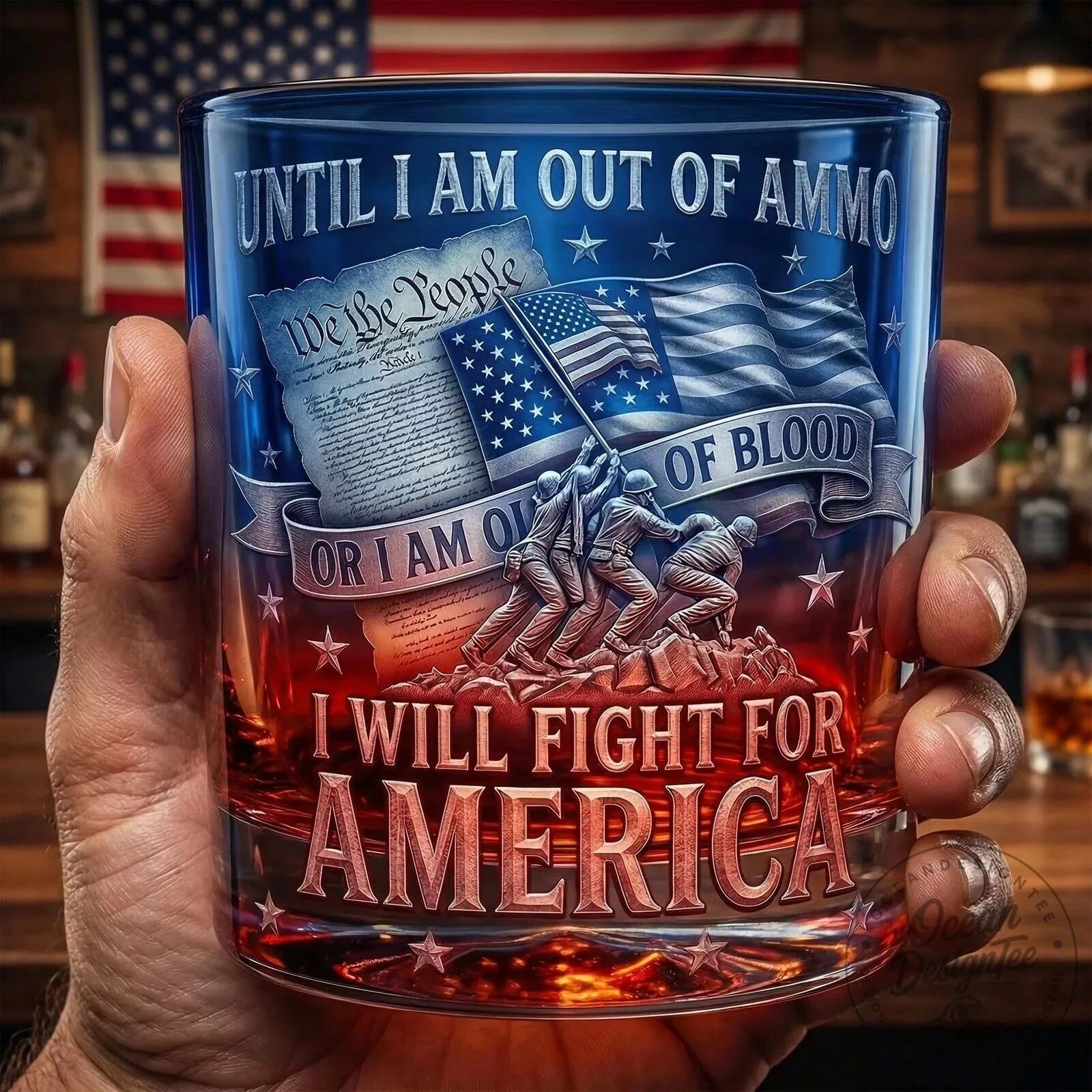 Patriotic American Flag We The People Until I Am Out Of Ammo Drinking Glass 10 Patriotic American Flag We The People Until I Am Out Of Ammo Drinking Glass