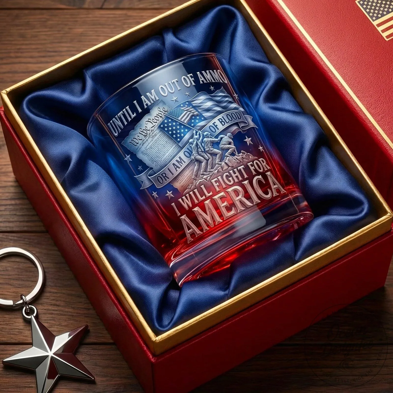 Patriotic American Flag We The People Until I Am Out Of Ammo Drinking Glass 11 Patriotic American Flag We The People Until I Am Out Of Ammo Drinking Glass