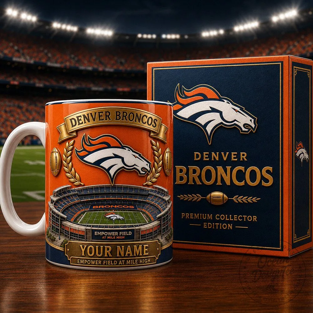 Denver Broncos Empower Field At Mile High Personalized Ceramic Mug
