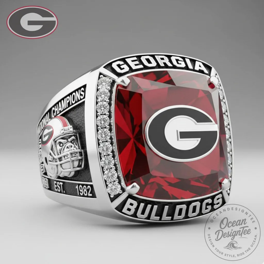 Georgia Bulldogs National Champions Football College Sports Ring Georgia Bulldogs National Champions Football College Sports Ring
