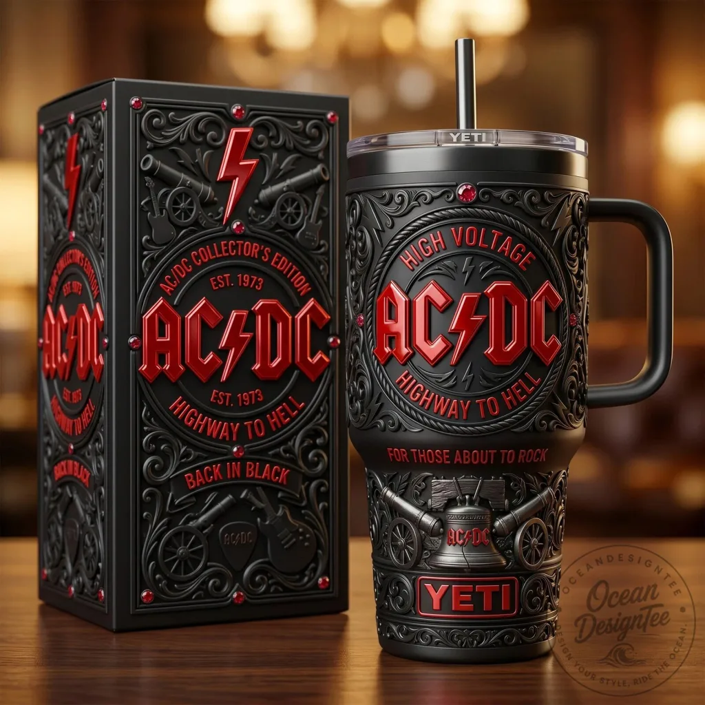 ACDC Highway to Hell High Voltage Black Collector's Edition Tumbler AC/DC Highway to Hell High Voltage Black Collector's Edition Tumbler
