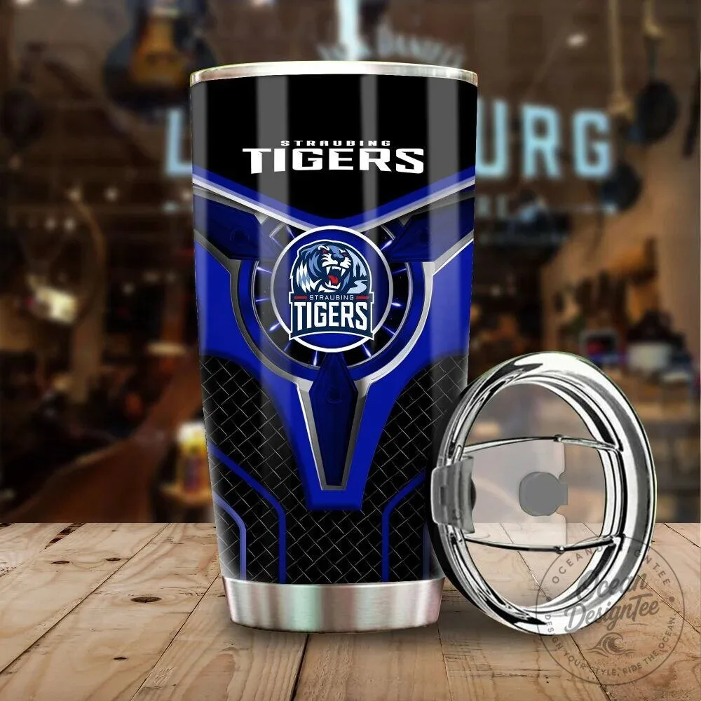 Straubing Tigers Ice Hockey Team Logo Stainless Steel Tumbler