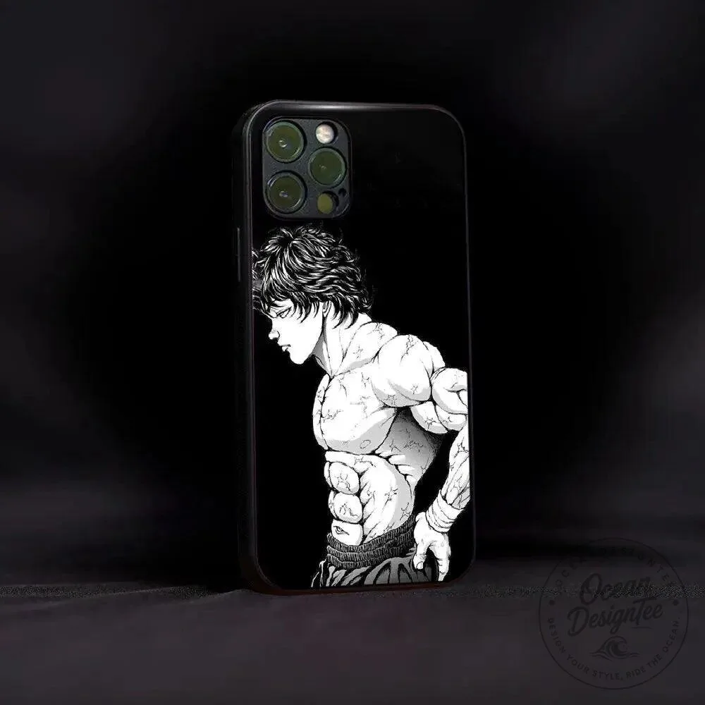 Baki Hanma Anime Character Black Phone Case
