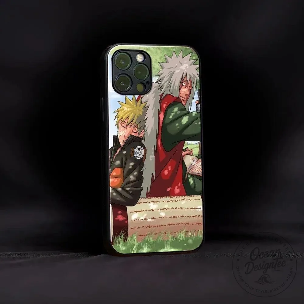 Naruto Uzumaki and Jiraiya Anime Cartoon Character Phone Case