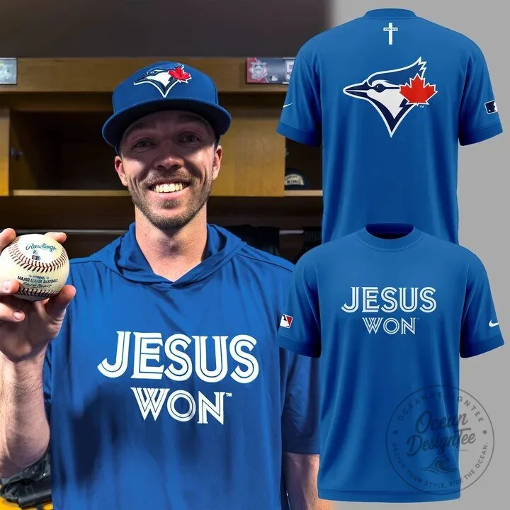 Toronto Blue Jays Jesus Won Blue Jays Shirt Baseball Fan T-Shirt