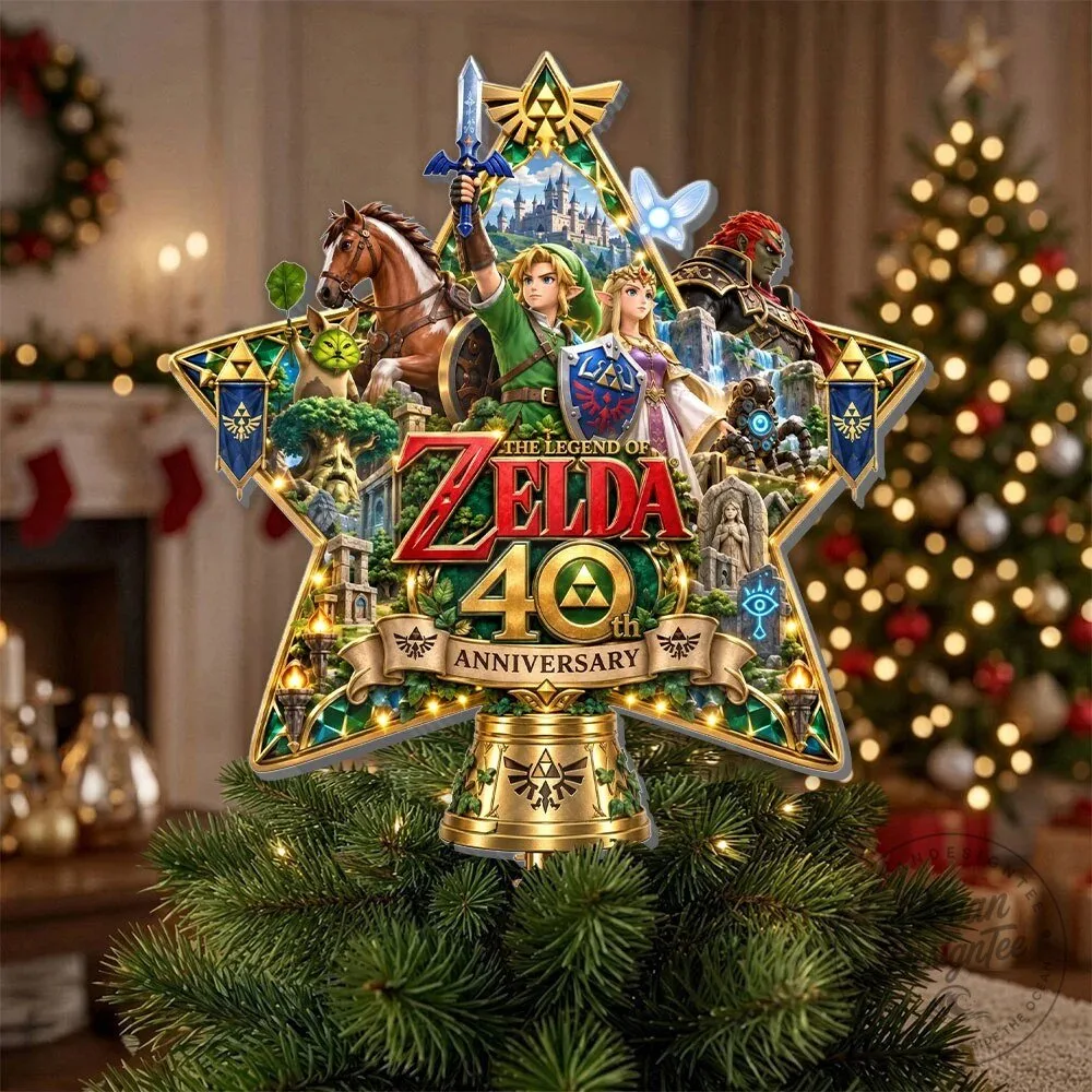 The Legend of Zelda 40th Anniversary Christmas Tree Topper