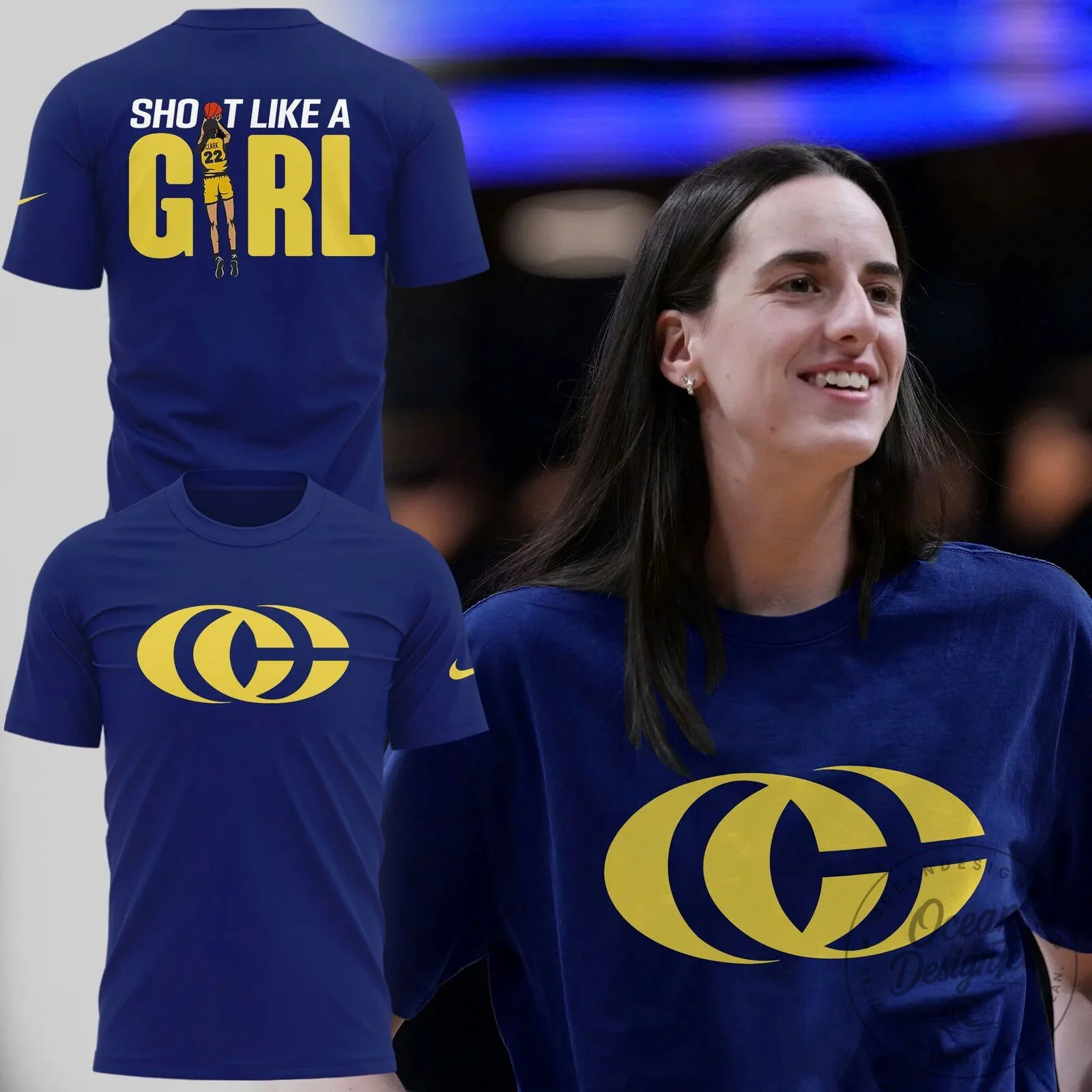 Basketball Player T-Shirt for Girls - Shoot Like Caitlin Clark