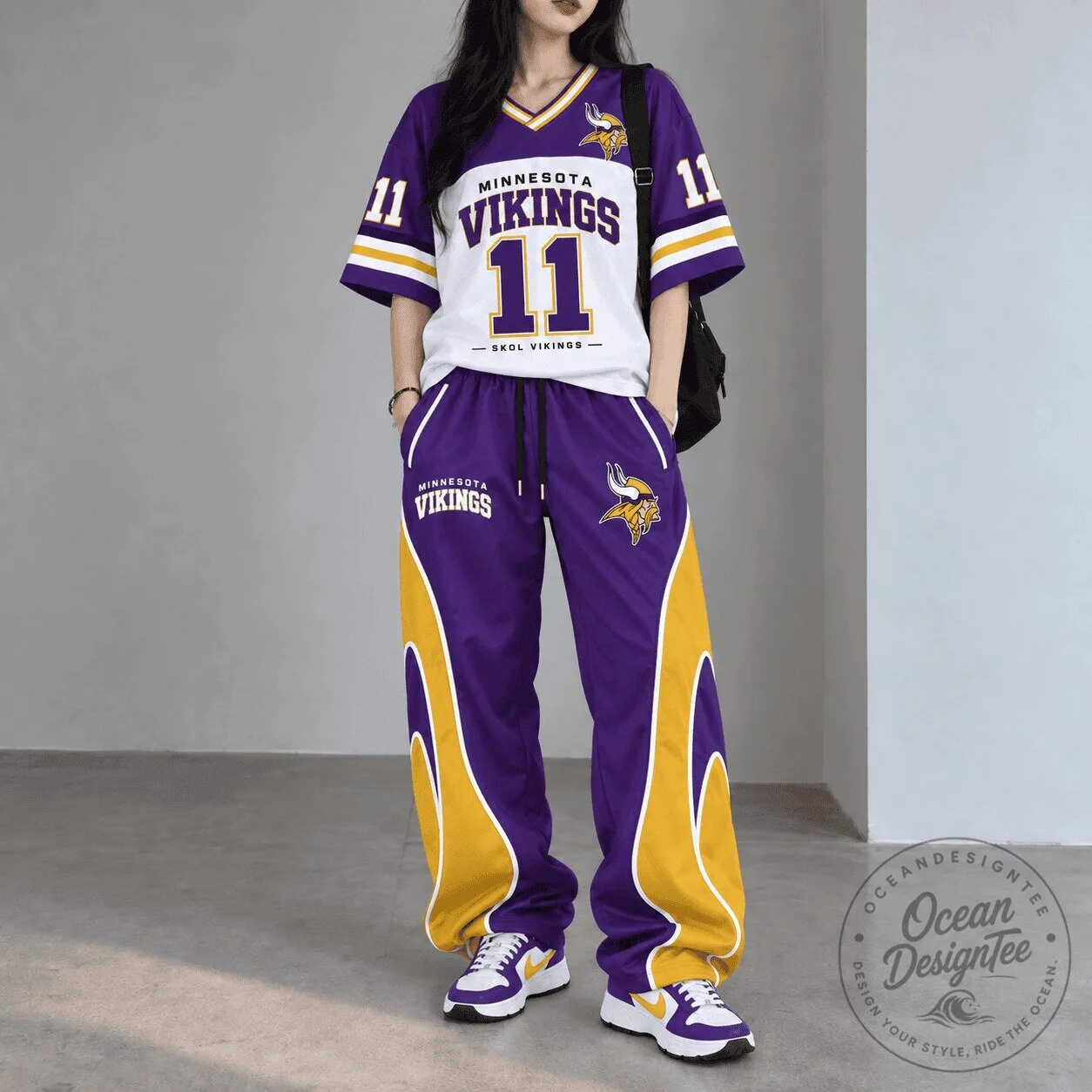 Minnesota Vikings NFL Team Spirit Football Jersey and Pants Set 5 Minnesota Vikings NFL Team Spirit Football Jersey and Pants Set
