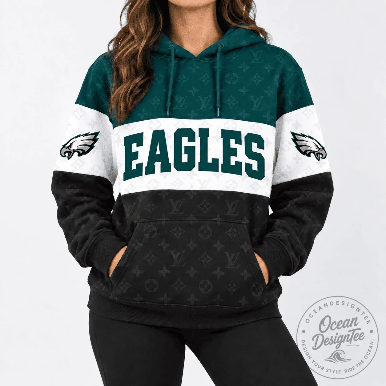 Philadelphia Eagles National Football League Louis Vuitton Pattern Hoodie