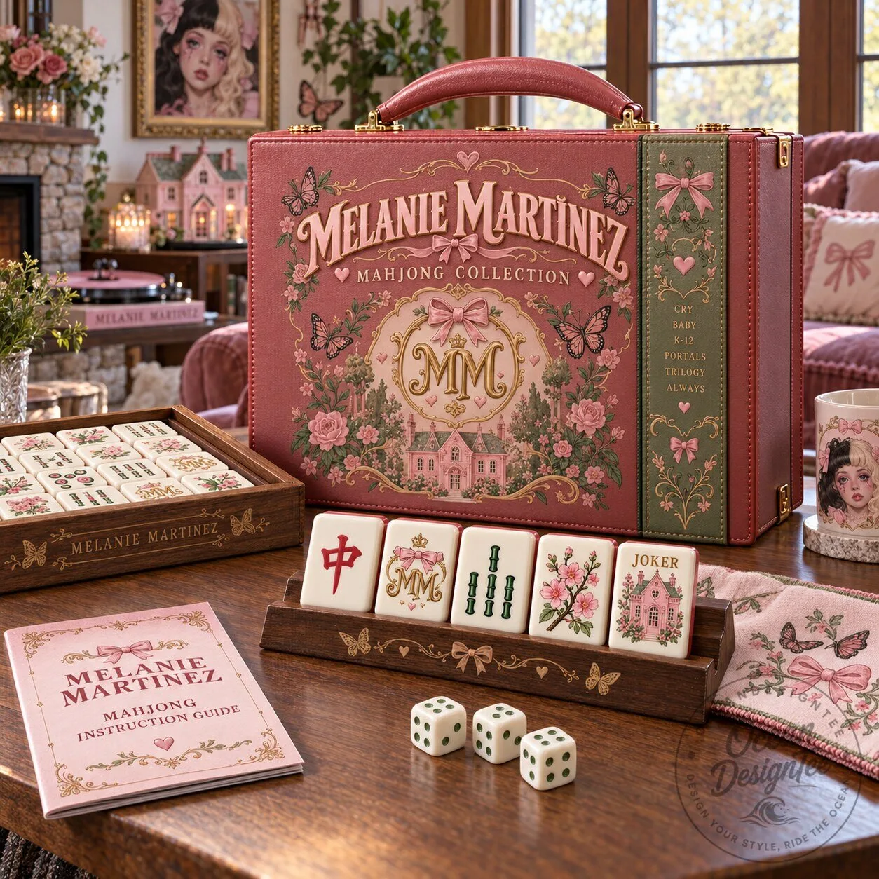 Melanie Martinez Mahjong Collection Premium Game Set with Instruction Guide