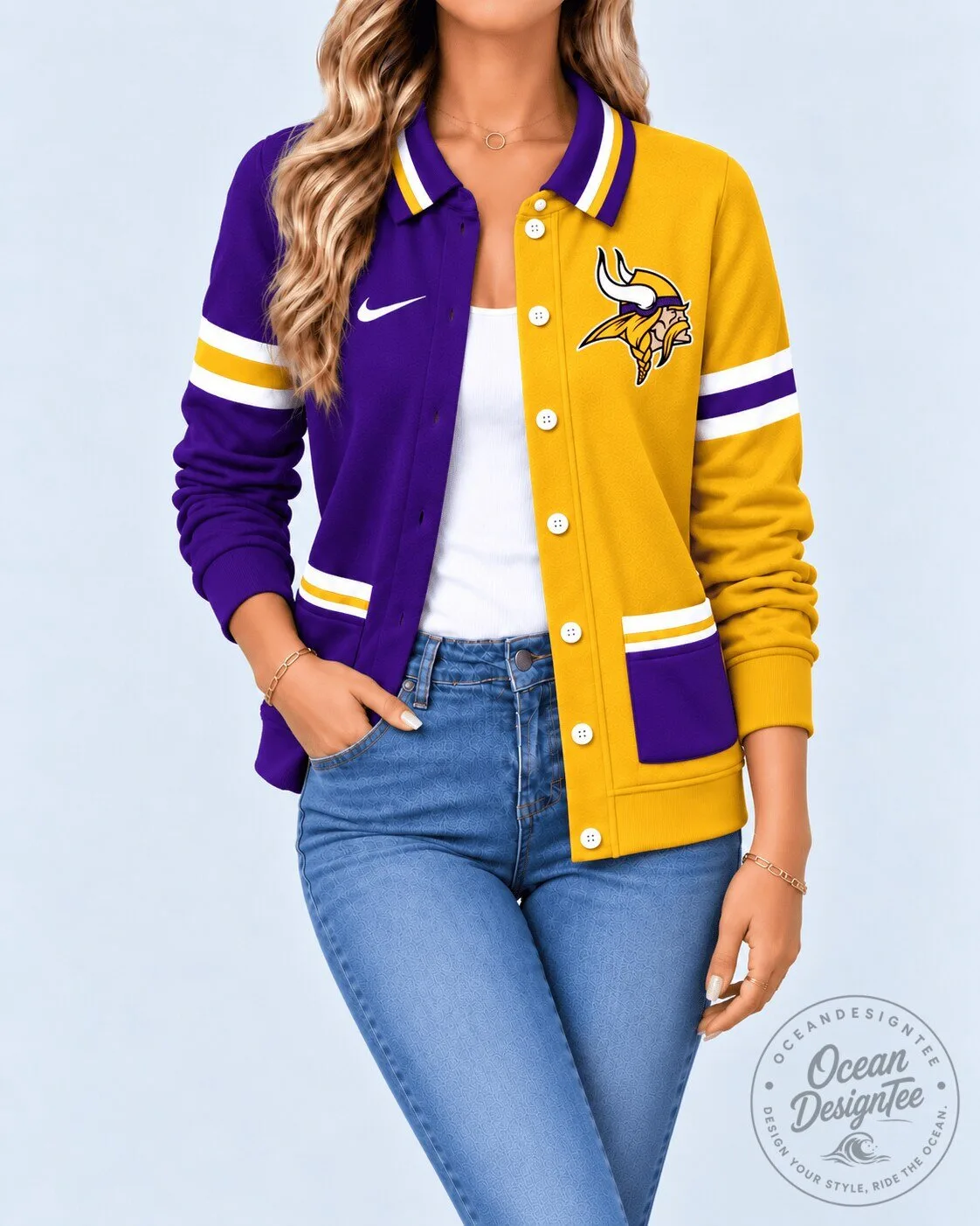 Minnesota Vikings NFL Football Team Varsity Jacket