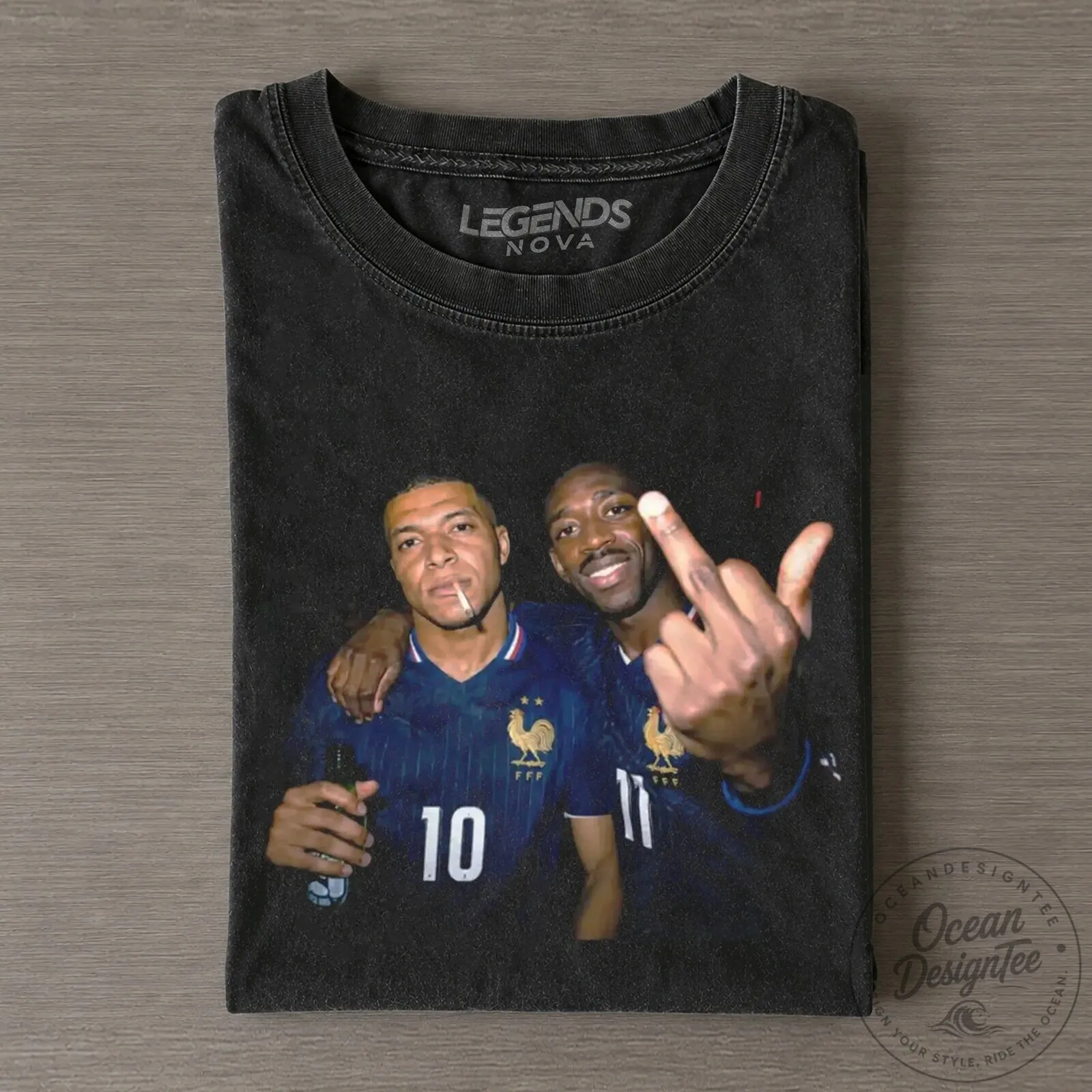 Ousmane Dembele Kylian Mbappe France Football T-Shirt