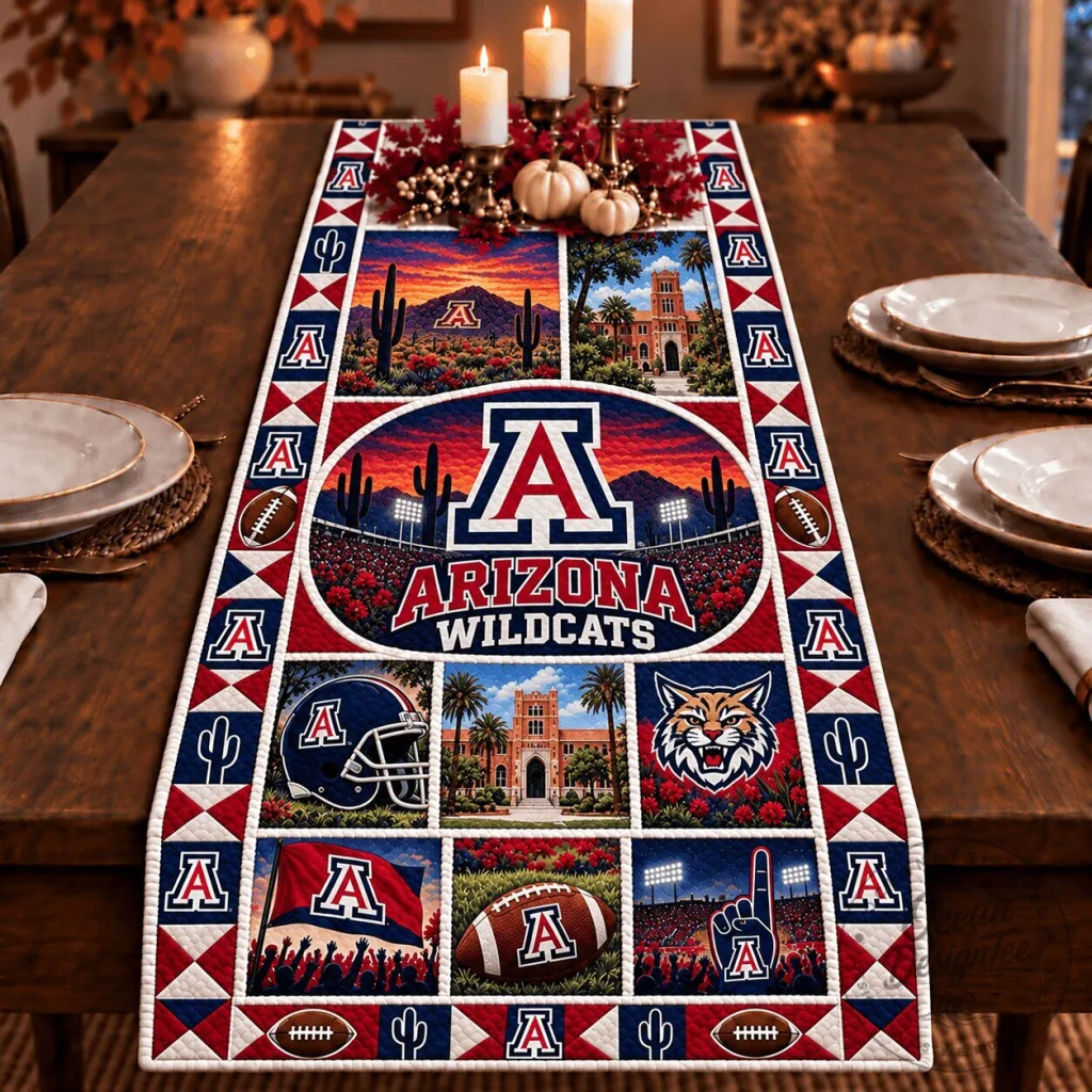 Arizona Wildcats Football Team Heritage Design Table Runner Arizona Wildcats Football Team Heritage Design Table Runner