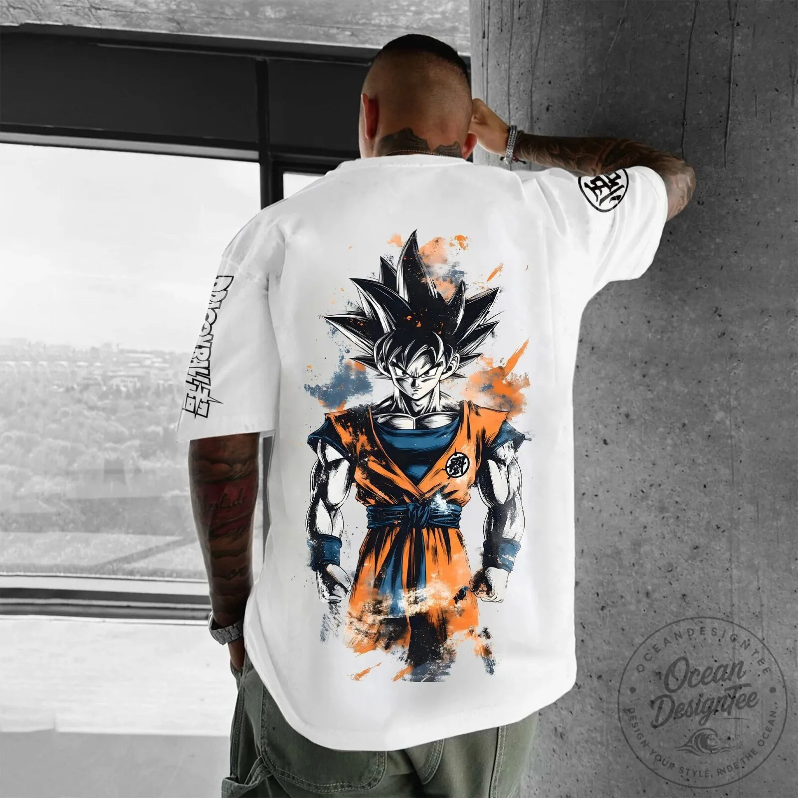 Dragon Ball Z Goku Super Saiyan White Graphic T-Shirt