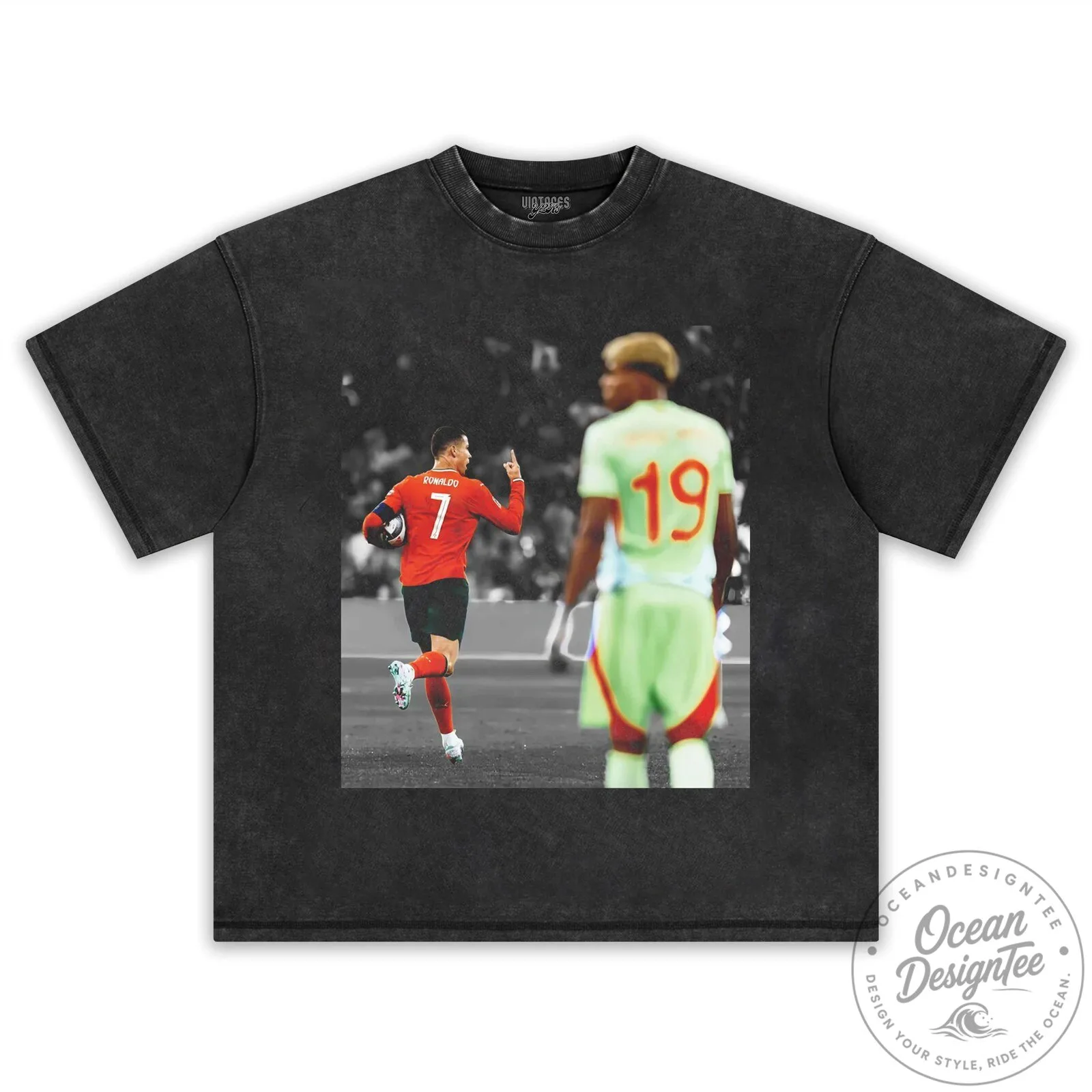 Lamine Yamal and Cristiano Ronaldo Football Player Graphic T-Shirt 9 Lamine Yamal and Cristiano Ronaldo Football Player Graphic T-Shirt