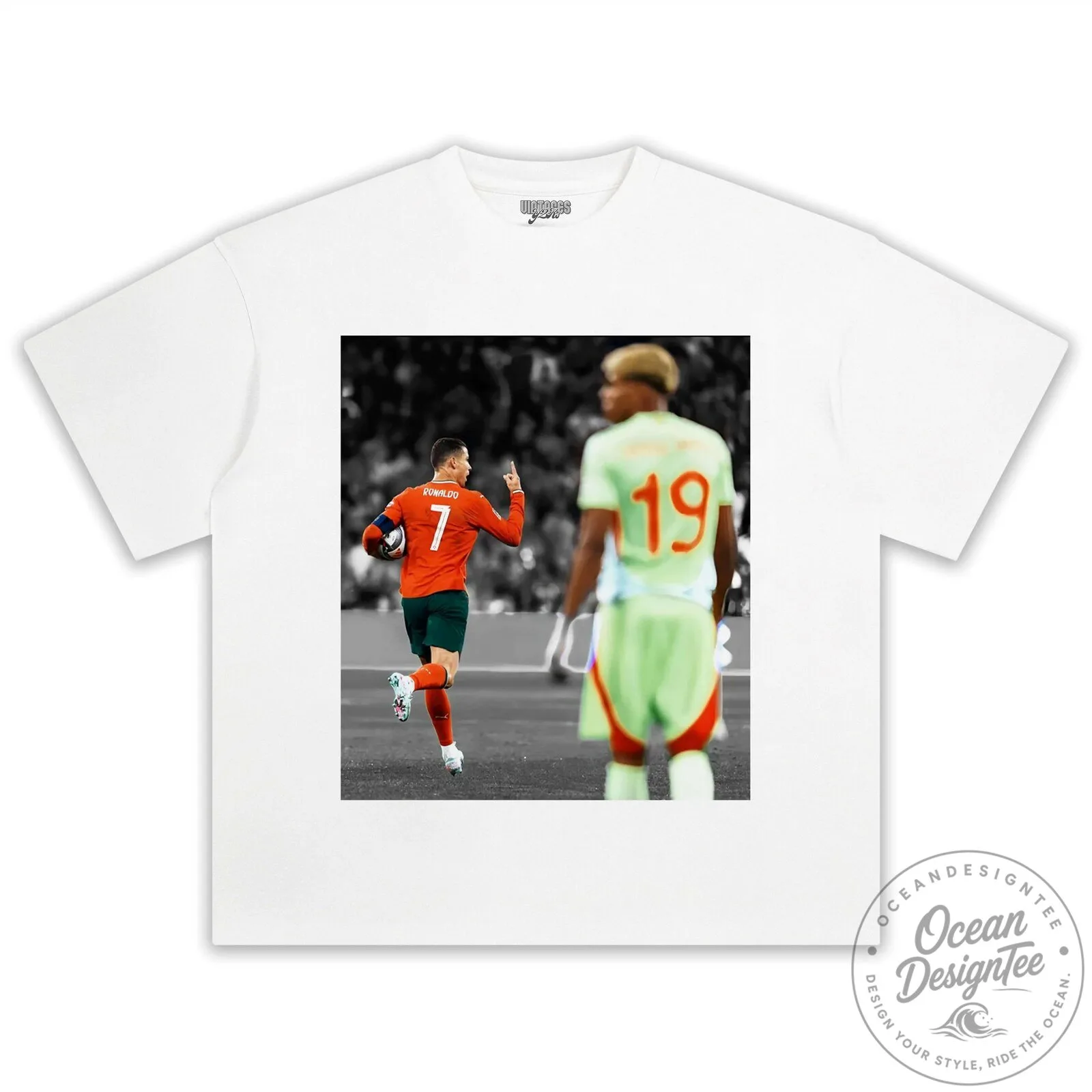 Lamine Yamal and Cristiano Ronaldo Football Player Graphic T-Shirt 10 Lamine Yamal and Cristiano Ronaldo Football Player Graphic T-Shirt