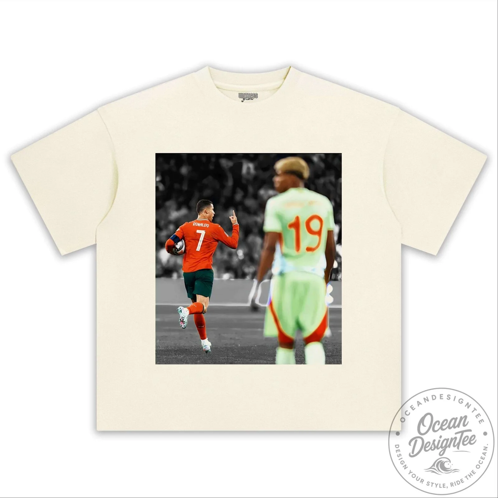 Lamine Yamal and Cristiano Ronaldo Football Player Graphic T-Shirt 11 Lamine Yamal and Cristiano Ronaldo Football Player Graphic T-Shirt