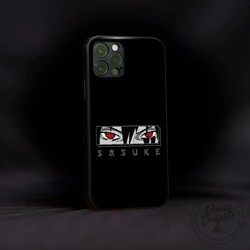 Sasuke Uchiha Sharingan Eyes Black Phone Case