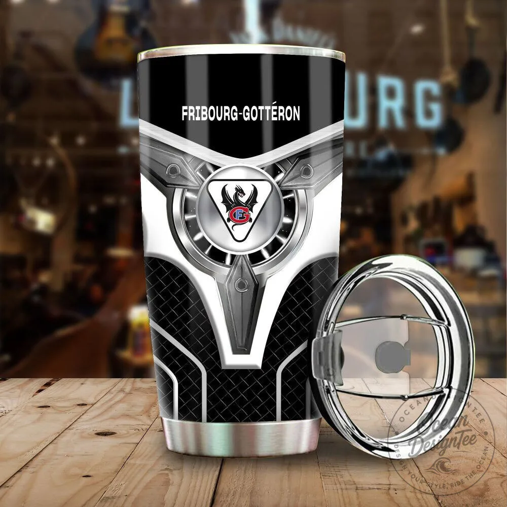 Fribourg-Gottéron Hockey Team Stainless Steel Insulated Tumbler