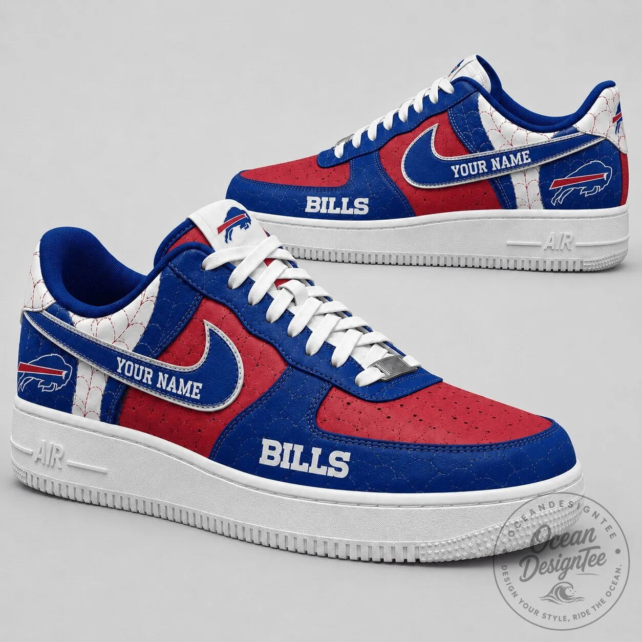 Buffalo Bills Personalized Low Top Air Force 1 Style Shoes