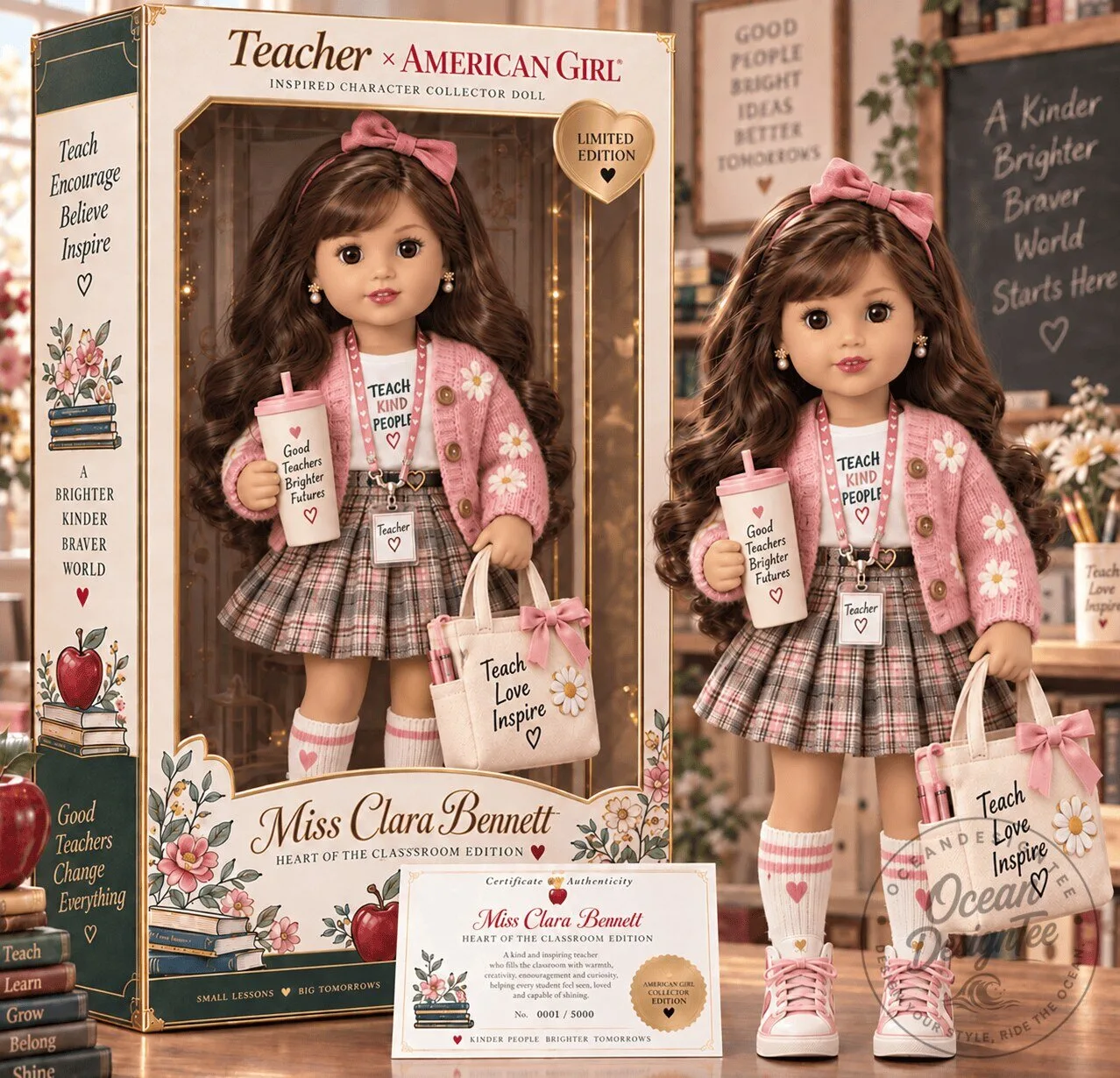 American Girl Miss Clara Bennett Teacher Inspired Collector Doll