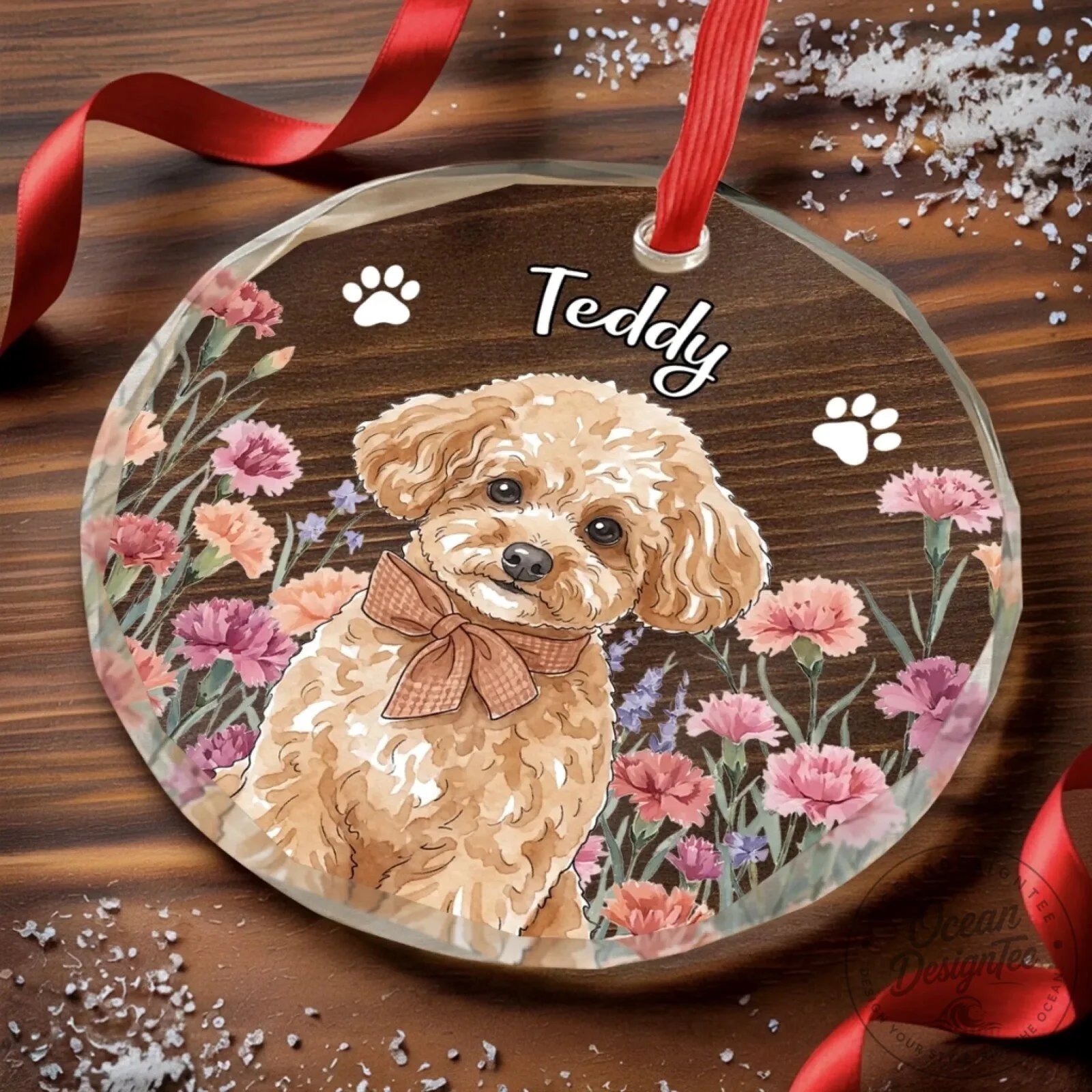 Custom Pet Photo Christmas Gifts Personalized Circle Glass Ornament 11 Custom Pet Photo Christmas Gifts Personalized Circle Glass Ornament