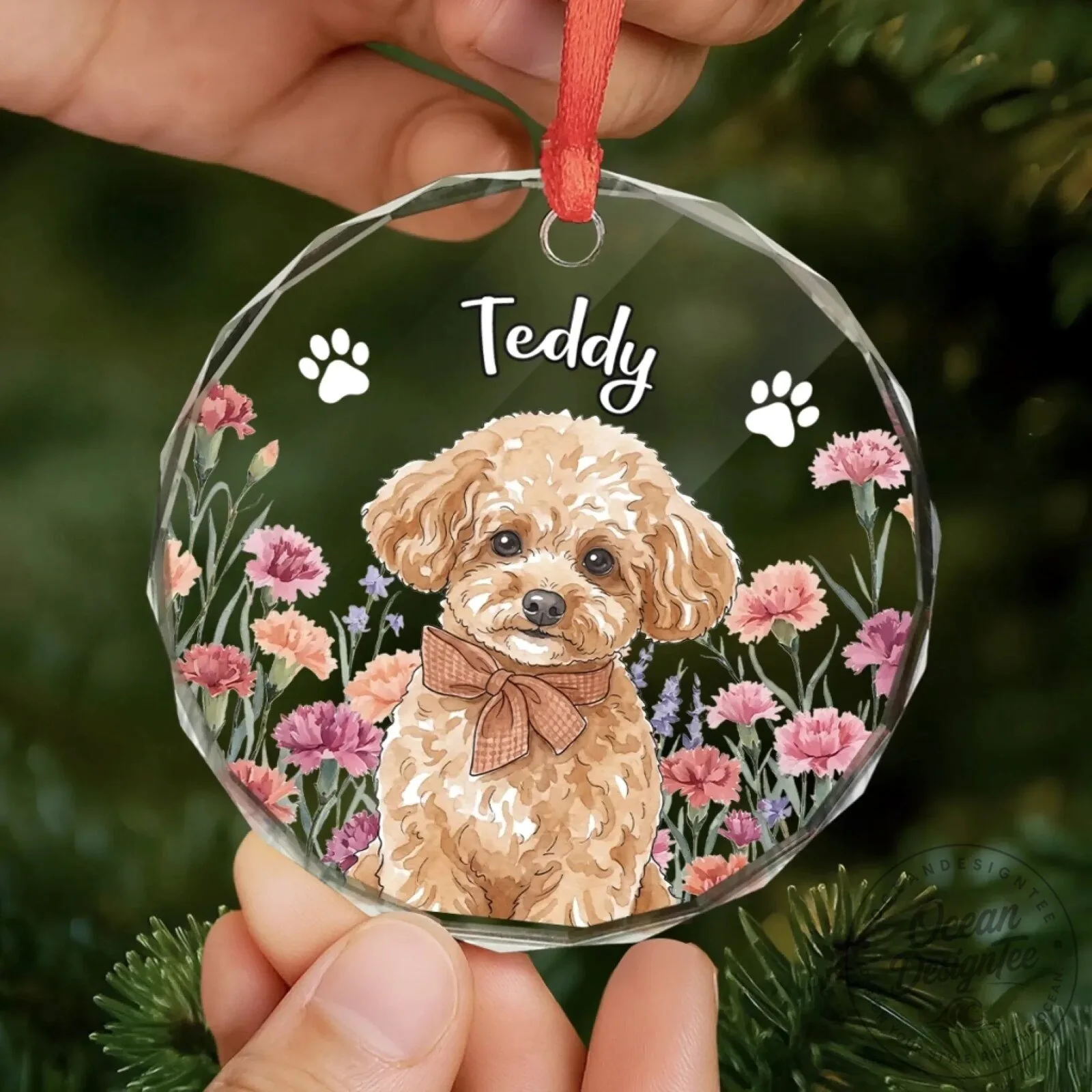 Custom Pet Photo Christmas Gifts Personalized Circle Glass Ornament 13 Custom Pet Photo Christmas Gifts Personalized Circle Glass Ornament