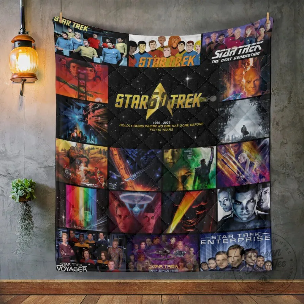 Star Trek 60th Anniversary Boldly Go Where No One Has Gone Before Quilt Blanket 6 Star Trek 60th Anniversary Boldly Go Where No One Has Gone Before Quilt Blanket