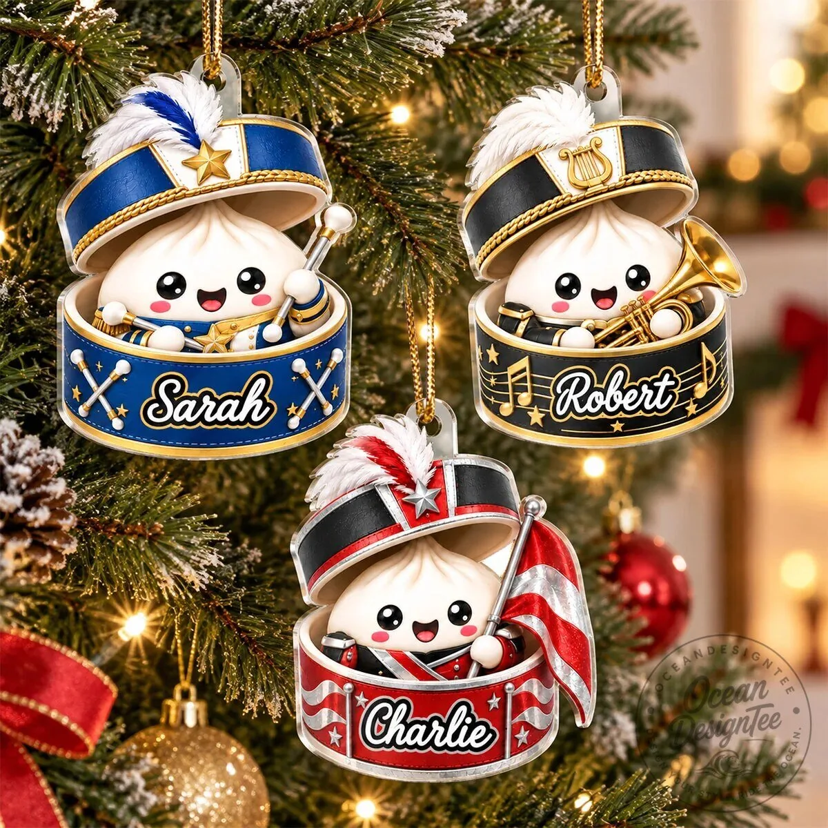 Personalized Gymnastics Dumpling Ornament - Custom Name Christmas Tree Decoration 18 Personalized Gymnastics Dumpling Ornament - Custom Name Christmas Tree Decoration