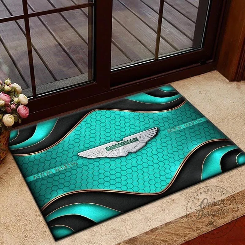 Aston Martin Racing Blue Honeycomb Luxury Welcome Doormat 14 Aston Martin Racing Blue Honeycomb Luxury Welcome Doormat